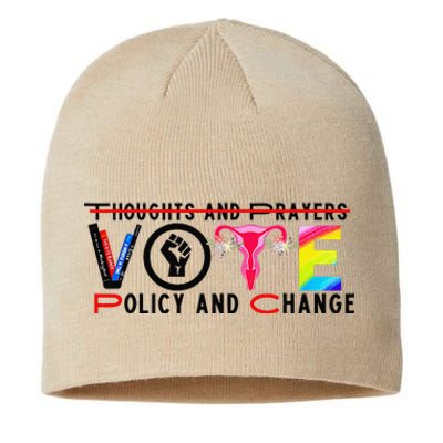 Thoughts And Prayers Vote Policy And Change Equality Rights Sustainable Beanie