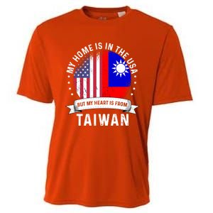 Taiwanese American Patriot Grown Proud Home Usa Flags Gift Cooling Performance Crew T-Shirt