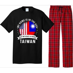 Taiwanese American Patriot Grown Proud Home Usa Flags Gift Pajama Set