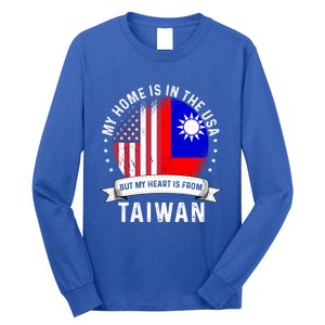 Taiwanese American Patriot Grown Proud Home Usa Flags Gift Long Sleeve Shirt