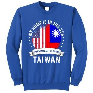 Taiwanese American Patriot Grown Proud Home Usa Flags Gift Sweatshirt