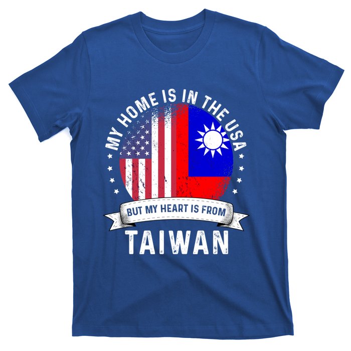 Taiwanese American Patriot Grown Proud Home Usa Flags Gift T-Shirt