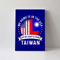 Taiwanese American Patriot Grown Proud Home Usa Flags Gift Canvas