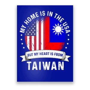 Taiwanese American Patriot Grown Proud Home Usa Flags Gift Poster