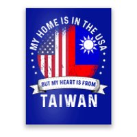 Taiwanese American Patriot Grown Proud Home Usa Flags Gift Poster