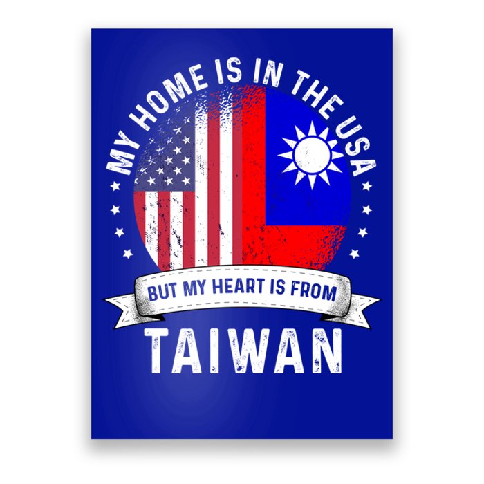 Taiwanese American Patriot Grown Proud Home Usa Flags Gift Poster