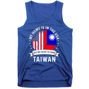 Taiwanese American Patriot Grown Proud Home Usa Flags Gift Tank Top