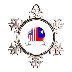 Taiwanese American Patriot Grown Proud Home Usa Flags Gift Metallic Star Ornament