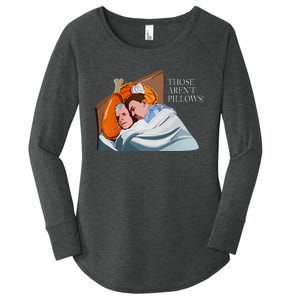 Those ArenT Pillows Funny Thanksgiving Meme Turkey Pie Women's Perfect Tri Tunic Long Sleeve Shirt