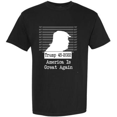 Trump Arrested Prisoner Jail Mug Shot Garment-Dyed Heavyweight T-Shirt