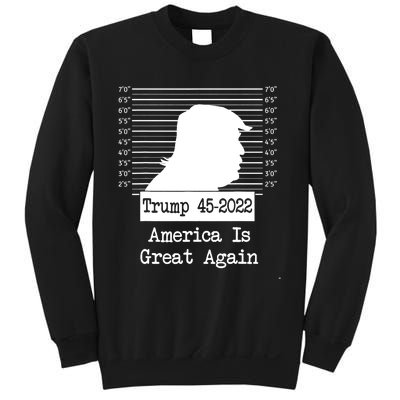 Trump Arrested Prisoner Jail Mug Shot Sweatshirt