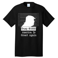 Trump Arrested Prisoner Jail Mug Shot Tall T-Shirt