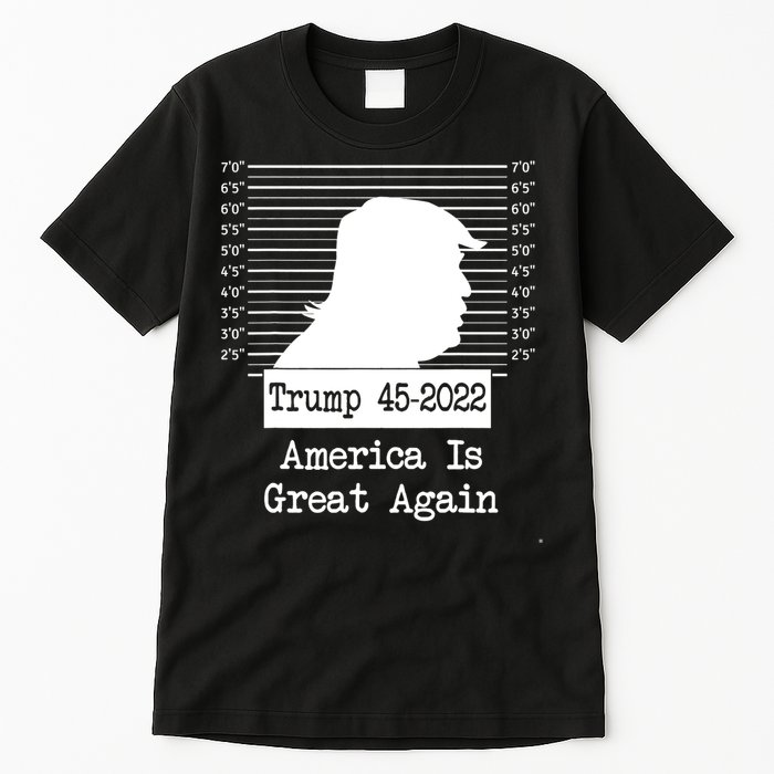 Trump Arrested Prisoner Jail Mug Shot Tall T-Shirt