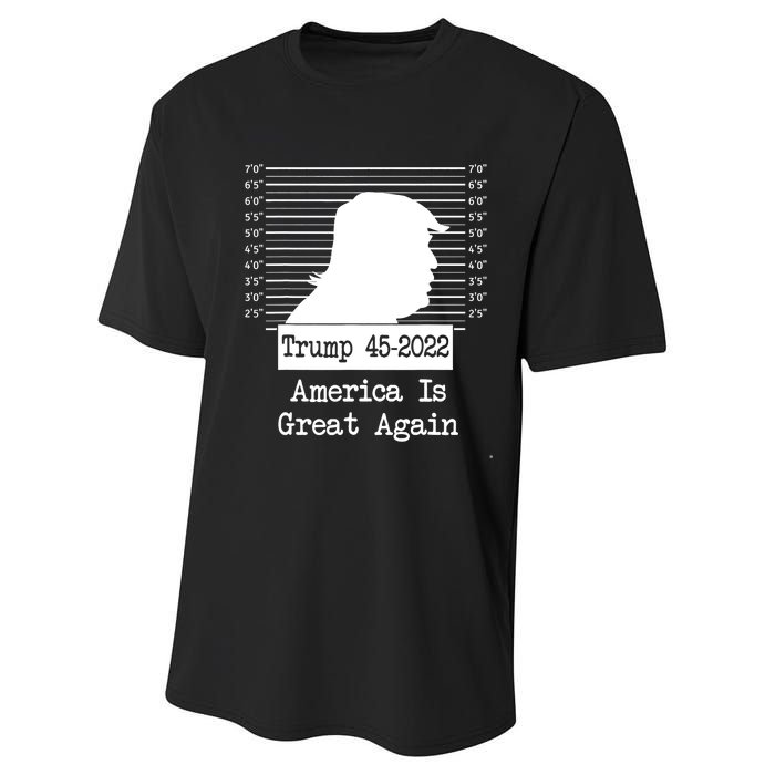 Trump Arrested Prisoner Jail Mug Shot Performance Sprint T-Shirt