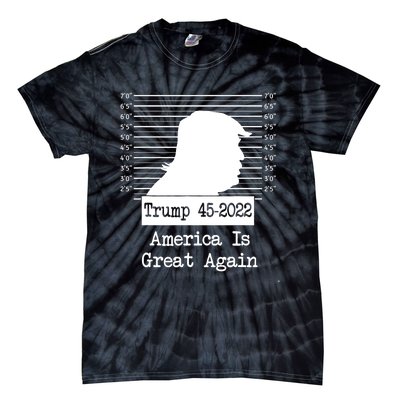 Trump Arrested Prisoner Jail Mug Shot Tie-Dye T-Shirt