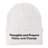 Thoughts And Prayers, Policy And Change Knit Cap Winter Beanie