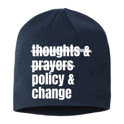 Thoughts And Prayers Policy And Change Sustainable Beanie