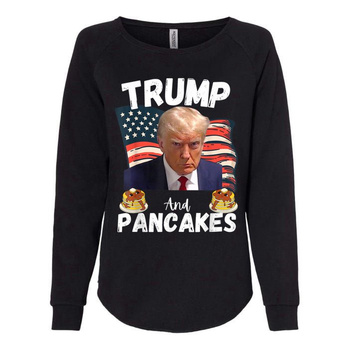 Trump And Pancakes Funny Political Donald Trump 2024 Womens California Wash Sweatshirt