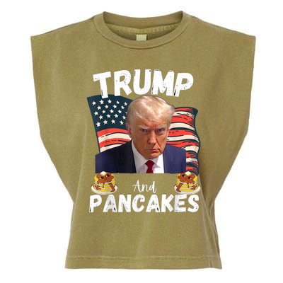 Trump And Pancakes Funny Political Donald Trump 2024 Garment-Dyed Women's Muscle Tee