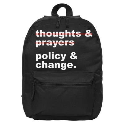 Thoughts And Prayers Policy And Change Human Rights 16 in Basic Backpack
