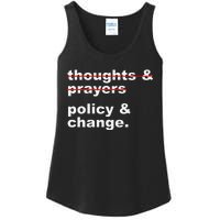 Thoughts And Prayers Policy And Change Human Rights Equality Ladies Essential Tank