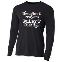 Thoughts And Prayers Policy And Change Social Justice Cooling Performance Long Sleeve Crew