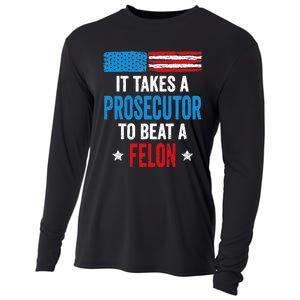 Takes A Prosecutor To Beat Felon Anti Trump Pro Kamala 2024 Cooling Performance Long Sleeve Crew