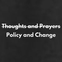 Thoughts And Prayers, Policy And Change Garment-Dyed Fleece Hoodie