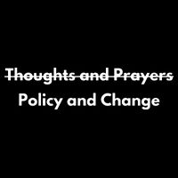 Thoughts And Prayers, Policy And Change Women's Perfect Tri Rocker Tank