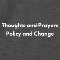 Thoughts And Prayers, Policy And Change Vector Backpack