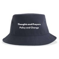 Thoughts And Prayers, Policy And Change Sustainable Bucket Hat