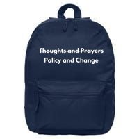 Thoughts And Prayers, Policy And Change 16 in Basic Backpack