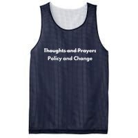 Thoughts And Prayers, Policy And Change Mesh Reversible Basketball Jersey Tank