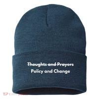 Thoughts And Prayers, Policy And Change Sustainable Knit Beanie