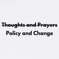 Thoughts And Prayers, Policy And Change Garment-Dyed Sweatshirt