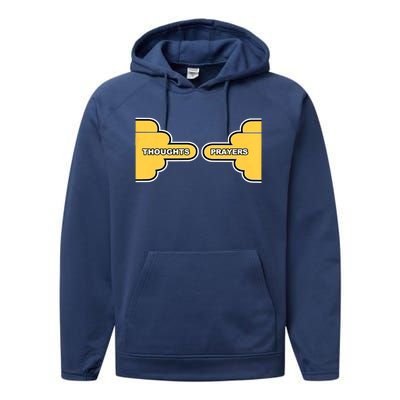 Thoughts And Prayers Premium Performance Fleece Hoodie