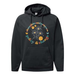 Thoughts And Prayers Policy And Change Performance Fleece Hoodie