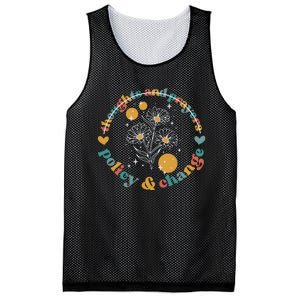 Thoughts And Prayers Policy And Change Mesh Reversible Basketball Jersey Tank