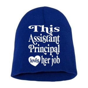 This Assistant Principal Loves Her Job Assistant Principals Gift Short Acrylic Beanie