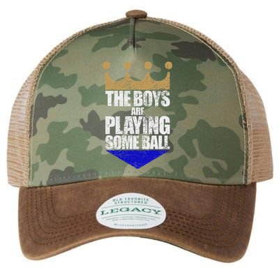 The Are Playing Some Ball Funny Saying Vintage Design Legacy Tie Dye Trucker Hat