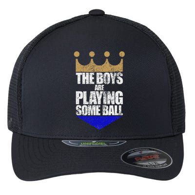 The Are Playing Some Ball Funny Saying Vintage Design Flexfit Unipanel Trucker Cap