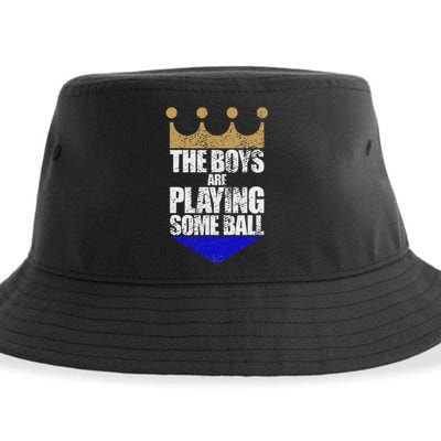 The Are Playing Some Ball Funny Saying Vintage Design Sustainable Bucket Hat