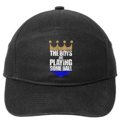 The Are Playing Some Ball Funny Saying Vintage Design 7-Panel Snapback Hat