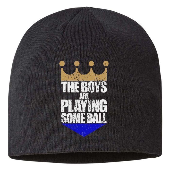 The Are Playing Some Ball Funny Saying Vintage Design Sustainable Beanie