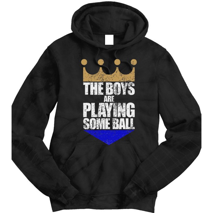 The Are Playing Some Ball Funny Saying Vintage Design Tie Dye Hoodie