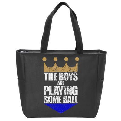 The Are Playing Some Ball Funny Saying Vintage Design Zip Tote Bag