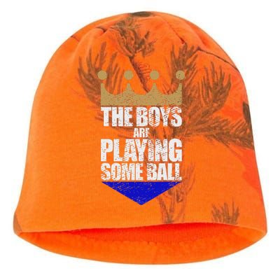 The Are Playing Some Ball Funny Saying Vintage Design Kati - Camo Knit Beanie