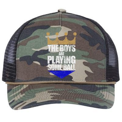 The Are Playing Some Ball Funny Saying Vintage Design Retro Rope Trucker Hat Cap