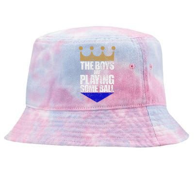 The Are Playing Some Ball Funny Saying Vintage Design Tie-Dyed Bucket Hat