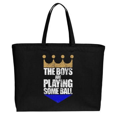 The Are Playing Some Ball Funny Saying Vintage Design Cotton Canvas Jumbo Tote